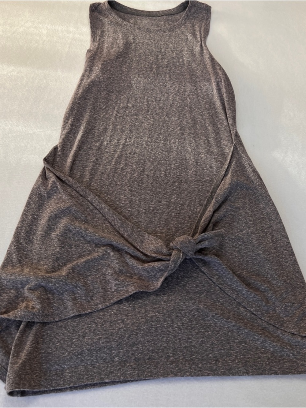 Aerie Gray casual Sleeveless Wrap Mini Dress minimalist